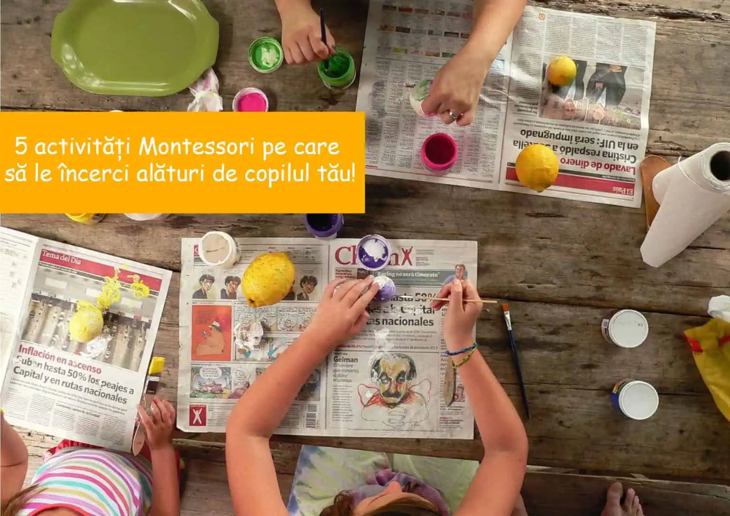 5 activități Montessori pe care să le încerci alături de copilul tău!