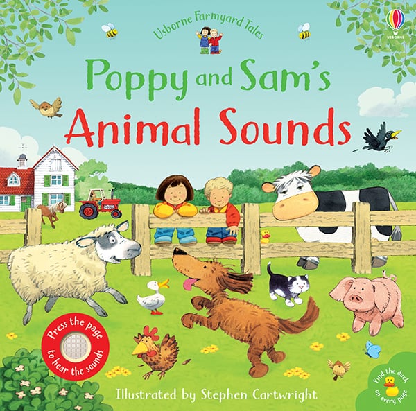 Poppy and Sam’s Animal Sounds – Carte cu sunetele animalelor domestice