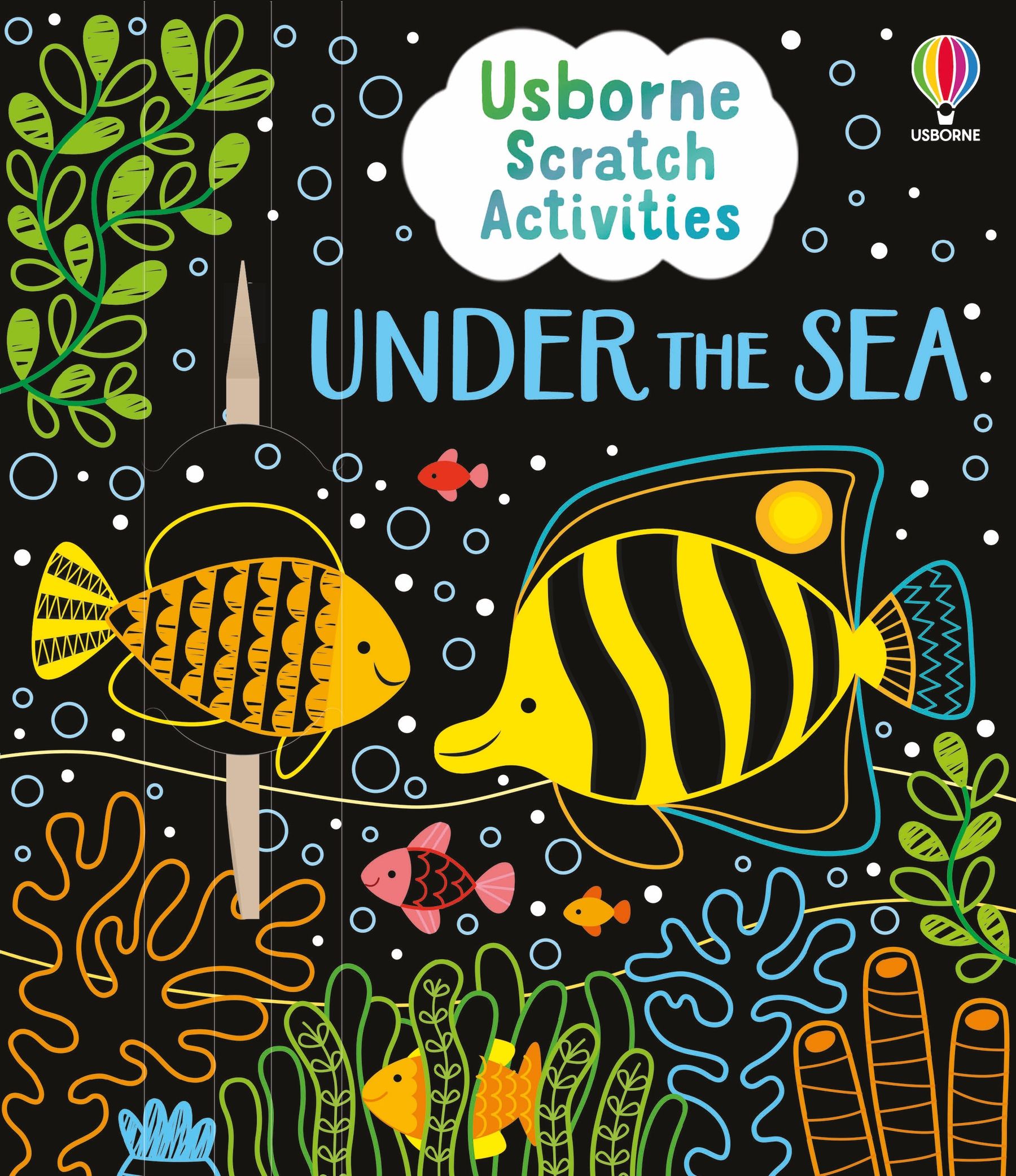 Carte pentru copii, Usborne, Usborne Scratch Activities Under the Sea, 6+ ani