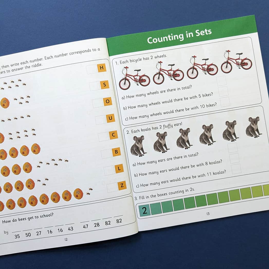 Caiet de activitati cu numere  - Limba Engleza - Numbers Workbook - Ages 5-6