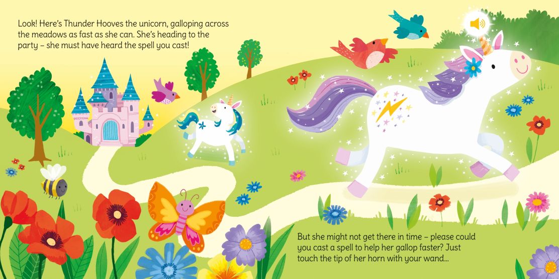 WAND BOOKS: UNICORN MAGIC, Usborne, + 3 ani