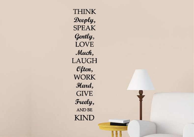 Autocolant pentru perete - Think Deeply