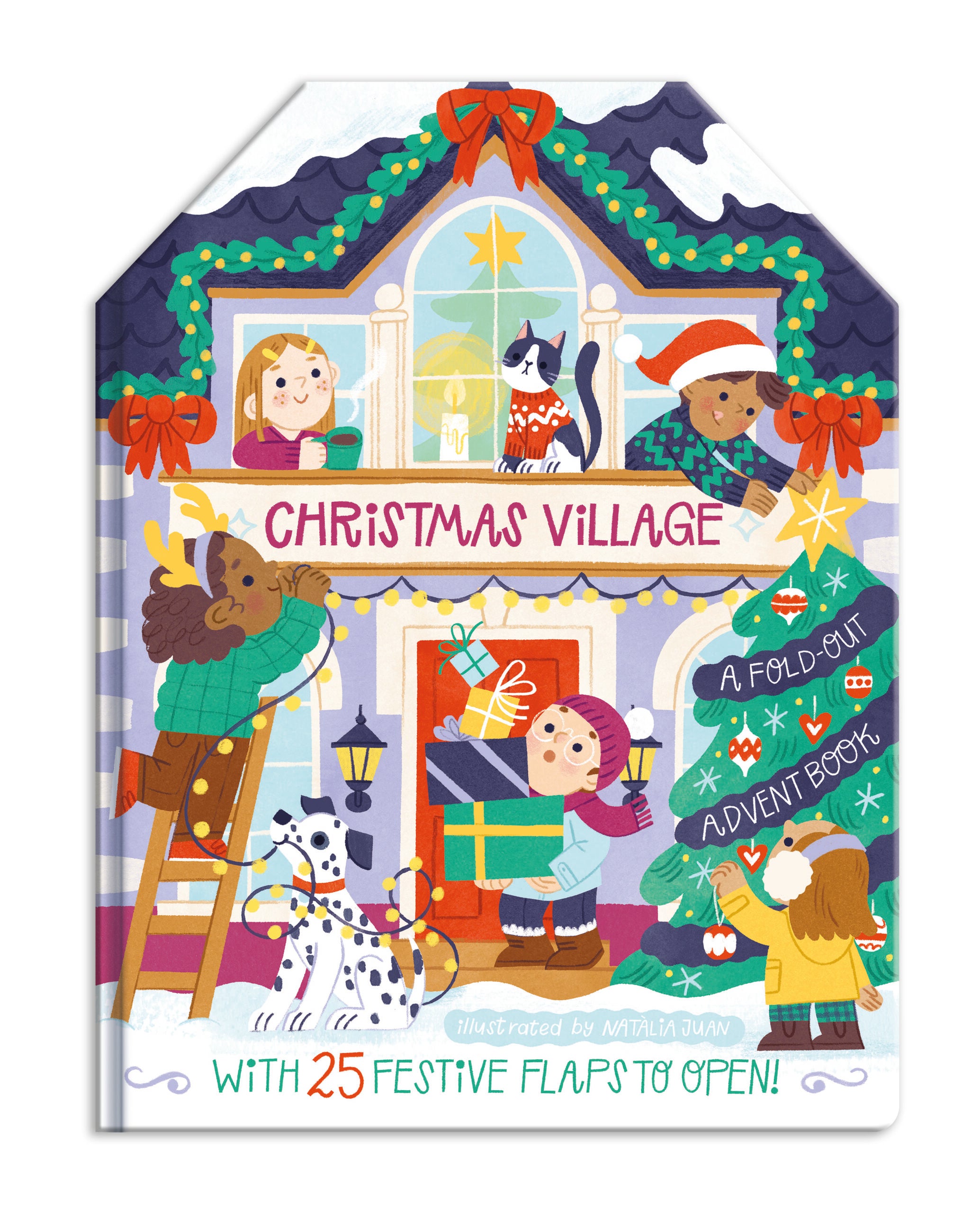 Carte cu clapete, North Parade, CHRISTMAS CONCERTINA  - ADVENT CHRISTMAS VILLAGE, 3+ ani