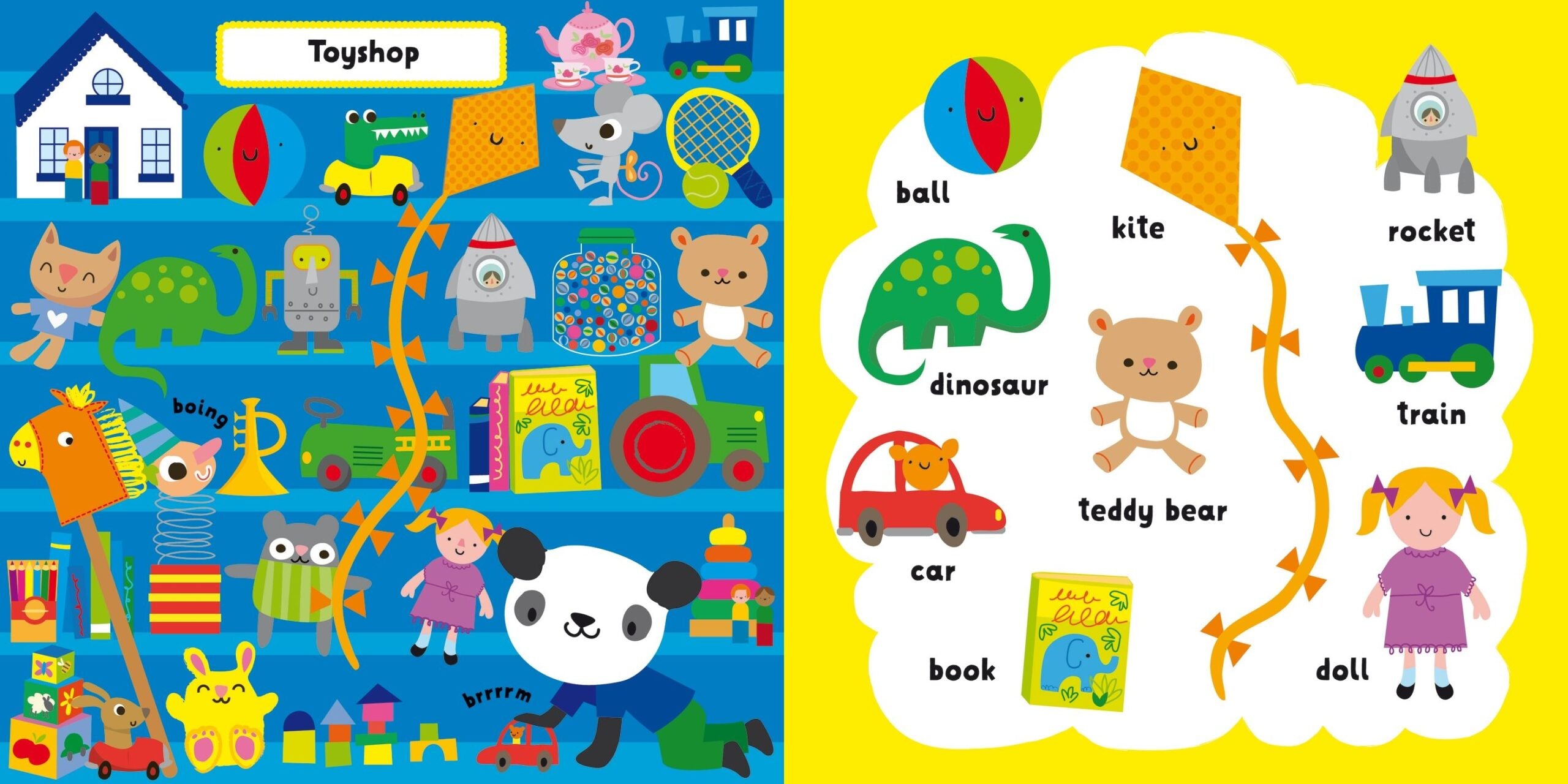 Carte pentru copii, Usborne, My First Words Out and About, 3+ ani