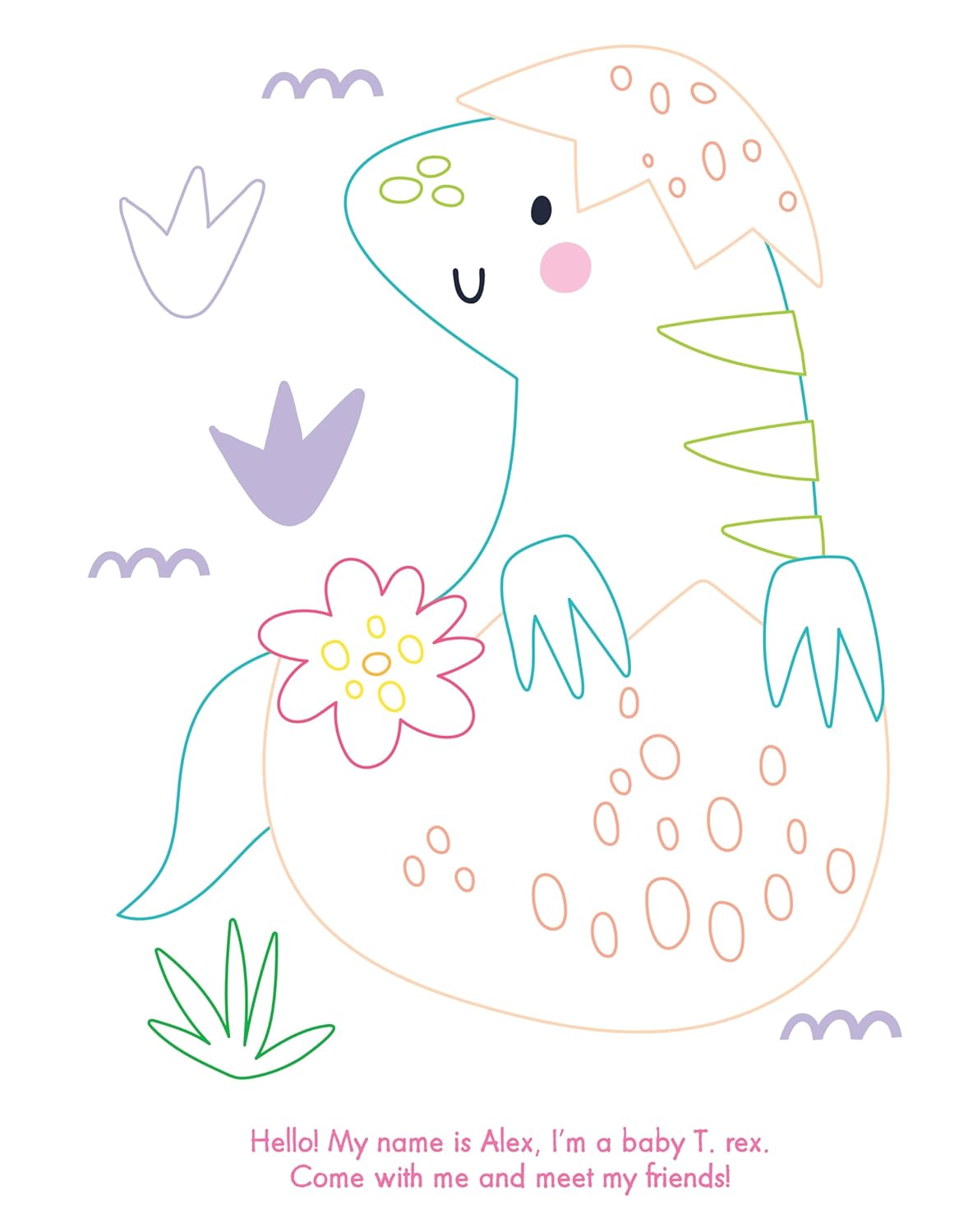 Carte pentru copii, NPP, My Gem Art Colouring Book: Dinosaurs, 3+ ani