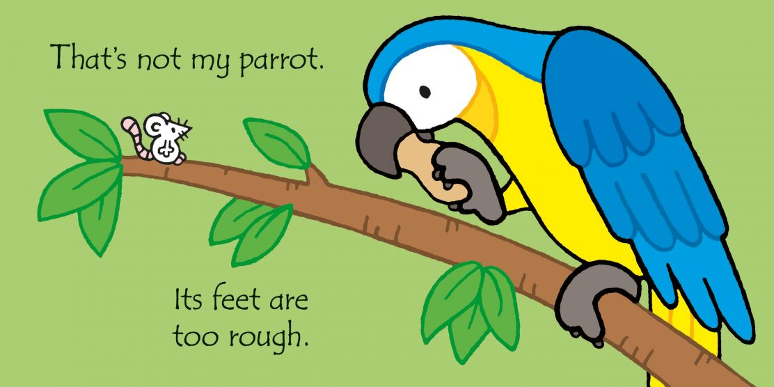 Carte pentru copii, Usborne, That's not my parrot..., 3+ luni