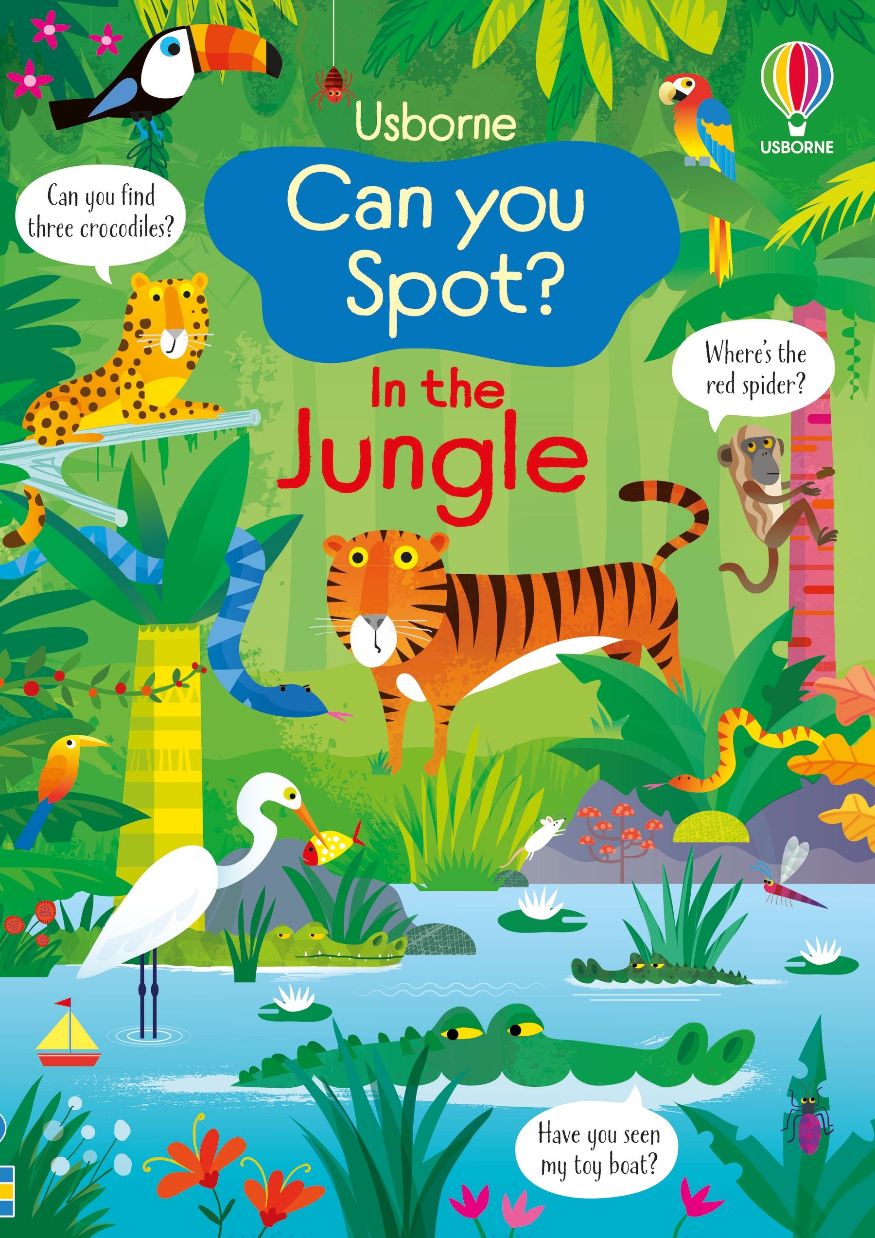 Carte pentru copii, Usborne, Can you Spot? In the Jungle, 4+ ani