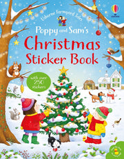 Carte pentru copii, Usborne, Poppy and Sam's Christmas Sticker Book, 3+ ani