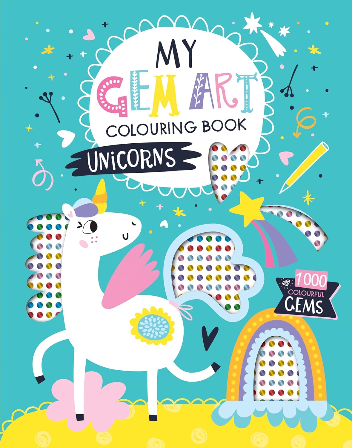 Carte pentru copii, NPP, My Gem Art Colouring Book: Unicorns, 3+ ani