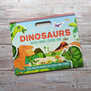 Carte cu stickere - never-ending sticker- Dino