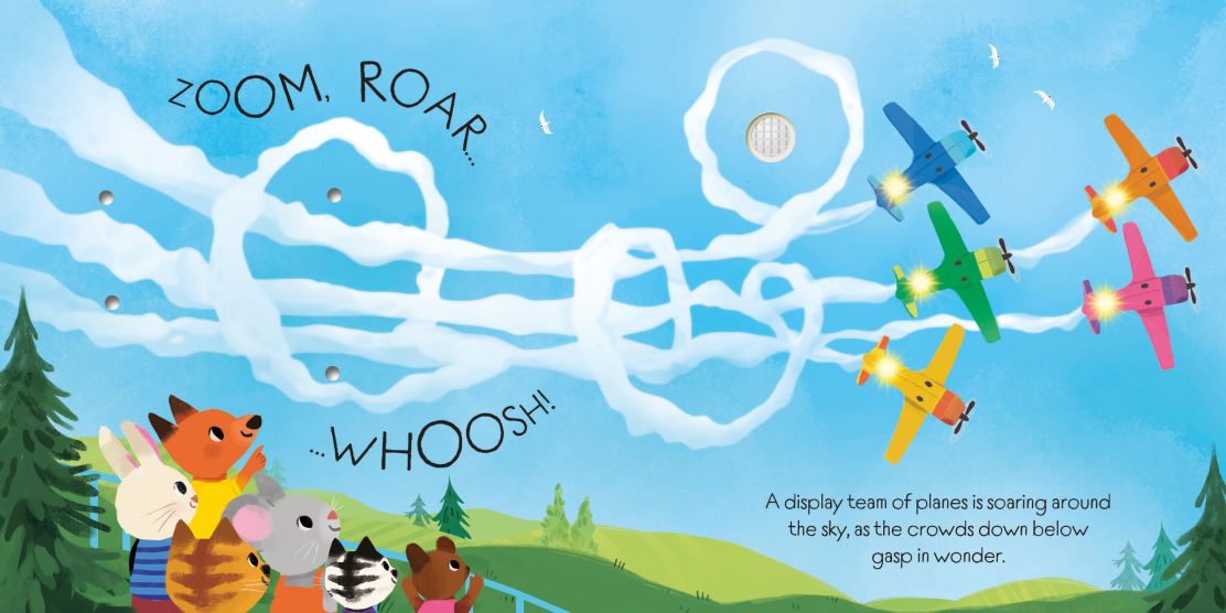 Resigilat - Carte pentru copii, Usborne, Lights and Sounds Planes and Helicopters, 1+ ani