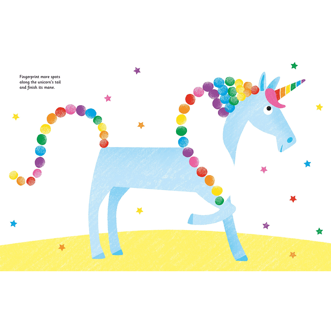Fingerprint Activities Unicorns and Fairies – Carte de pictat cu degetelele