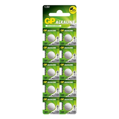 Baterii de schimb pentru cărți muzicale – GP AG10 / LR1130 / LR54, 1,5V, set 10 bucăți