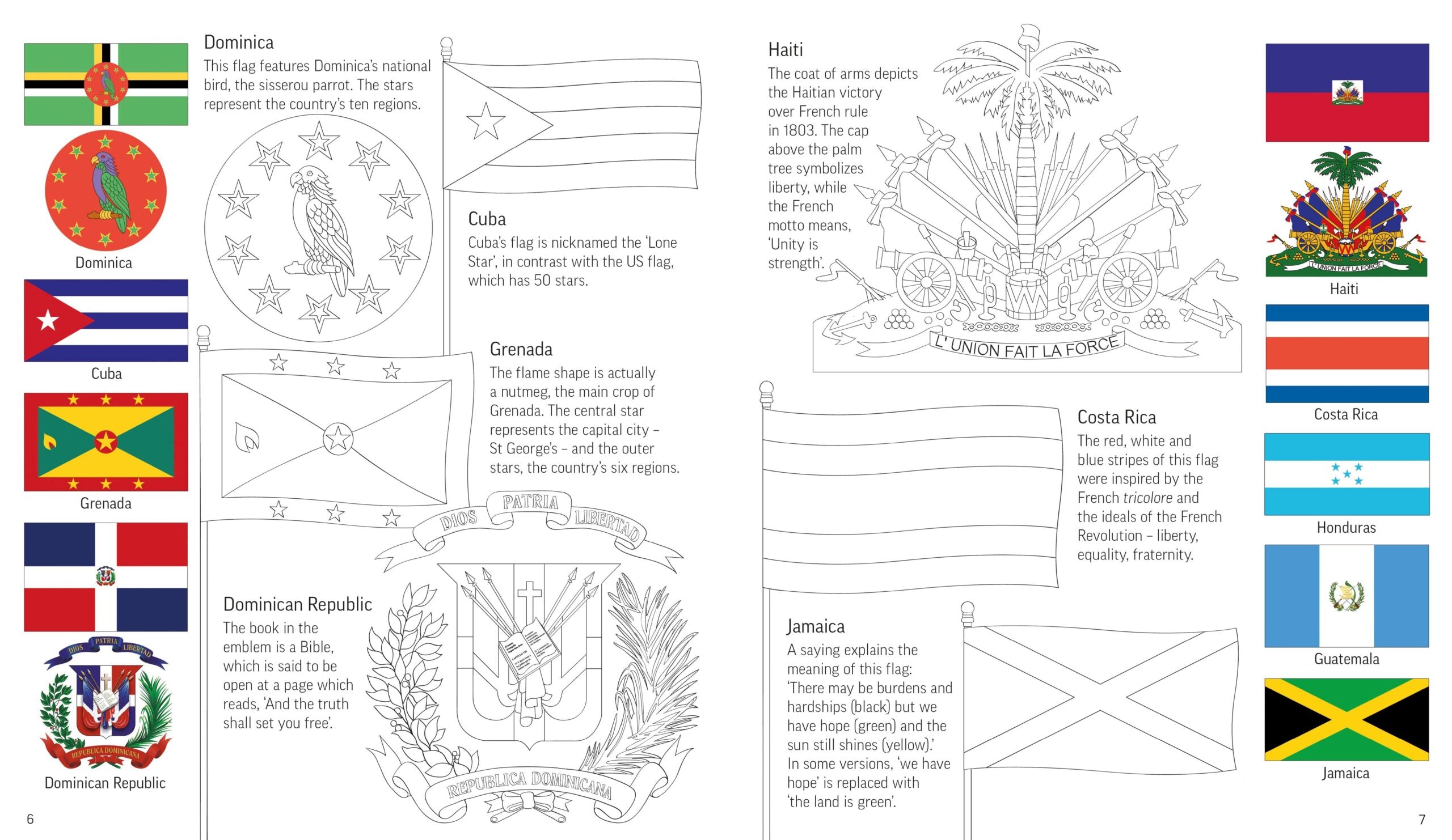 Carte pentru copii, Usborne, Flags of the World to Colour, 6+ ani