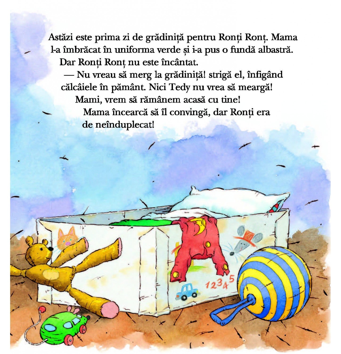 Carti copii Ronti Ront nu vrea sa mearga la gradinita