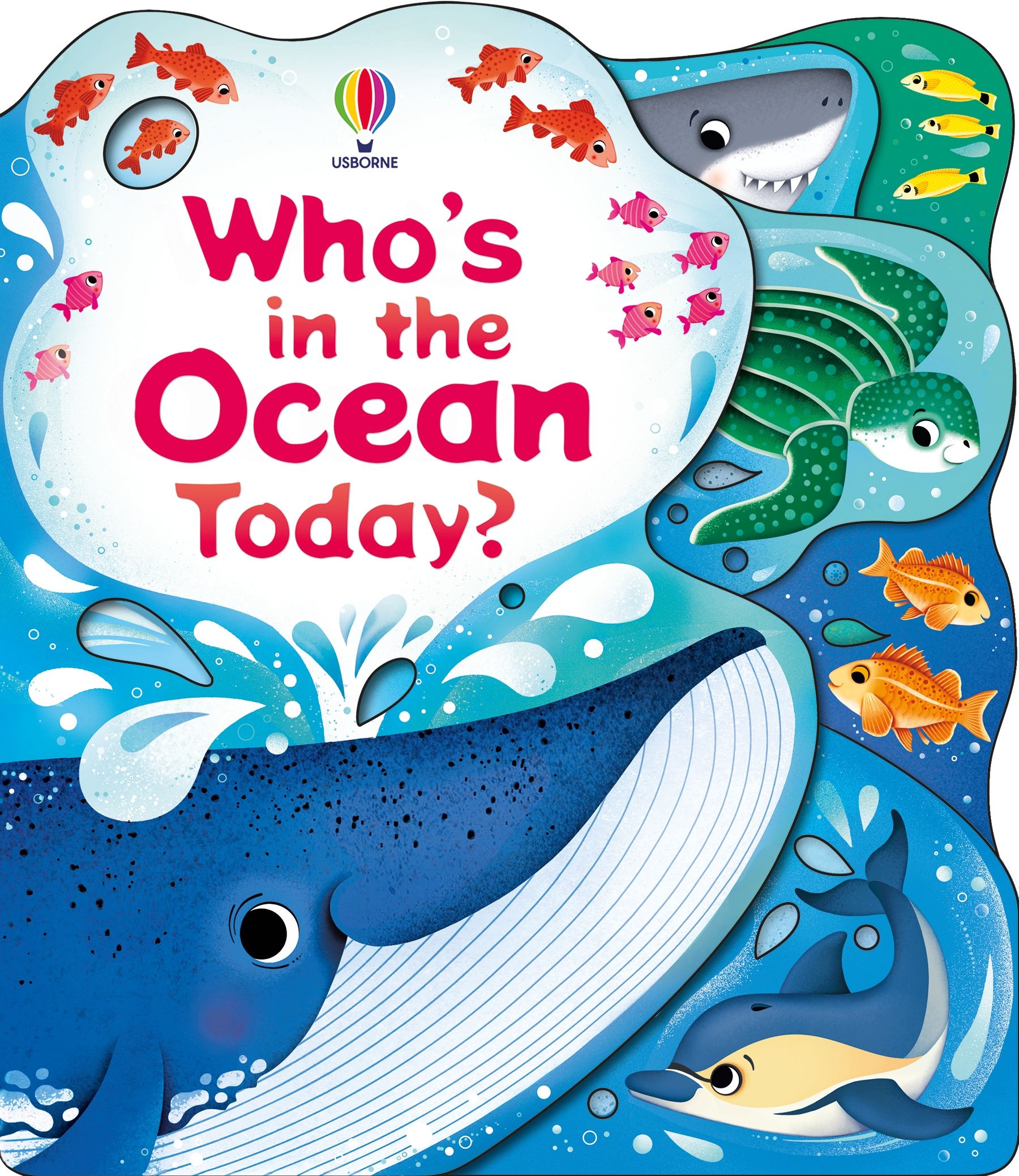 Carte pentru copii, Usborne, Who's in the Ocean Today?, 12+ luni