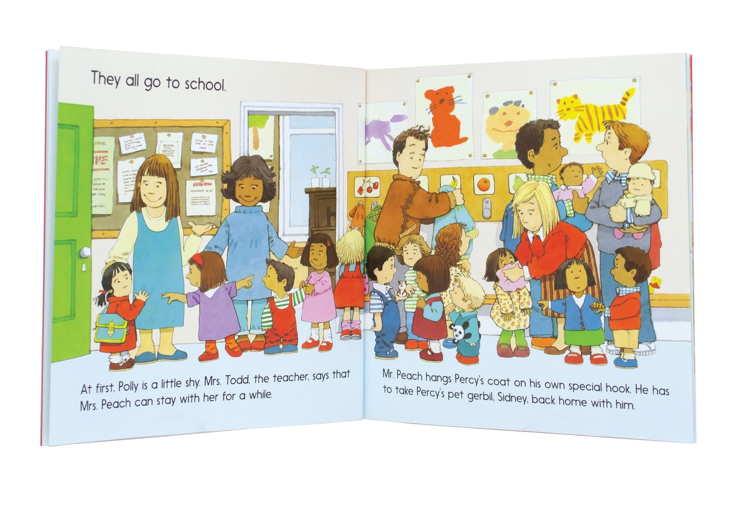 Carte pentru copii, Usborne, Going to School, 2+ ani