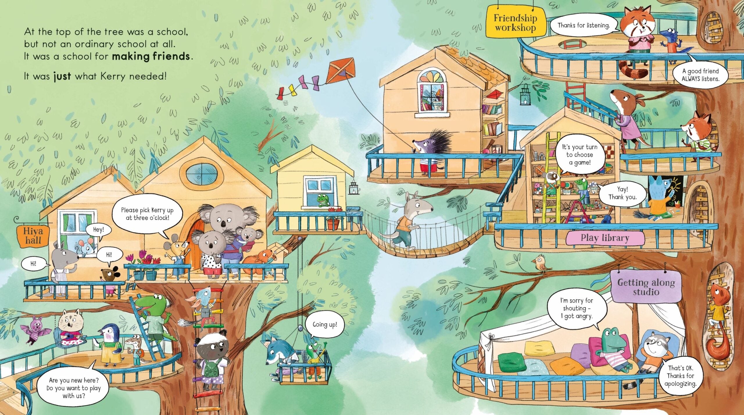 Carte pentru copii, Usborne, Miss Molly's School of Making Friends, 3+ ani