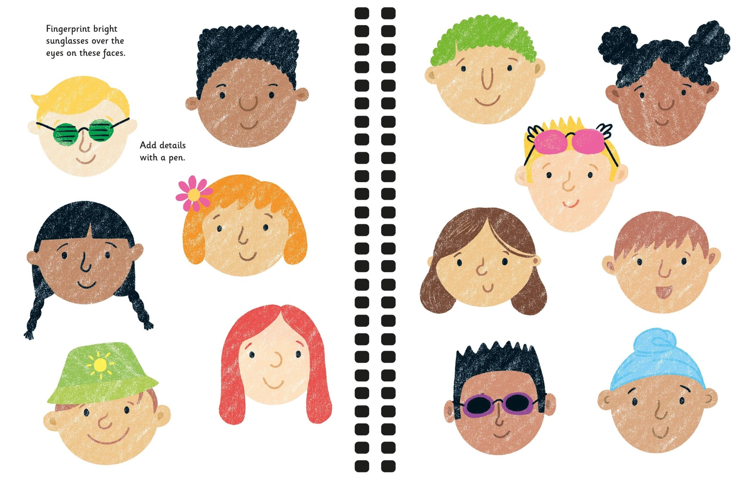 Carte pentru copii, Usborne, Fingerprint Activities Summertime, 6+ ani
