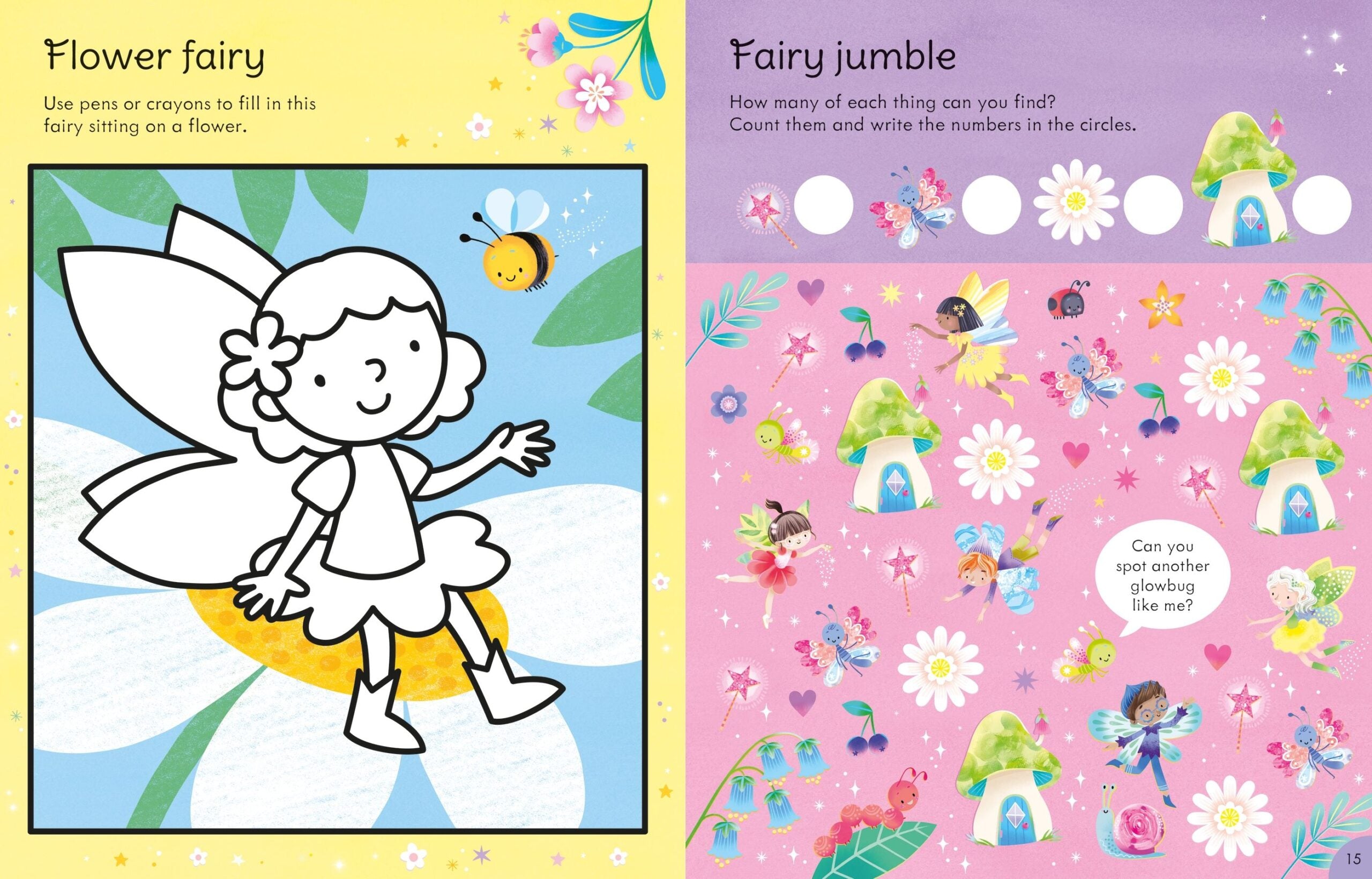 Carte pentru copii, Usborne, Fairy things to make and do, 3+ ani