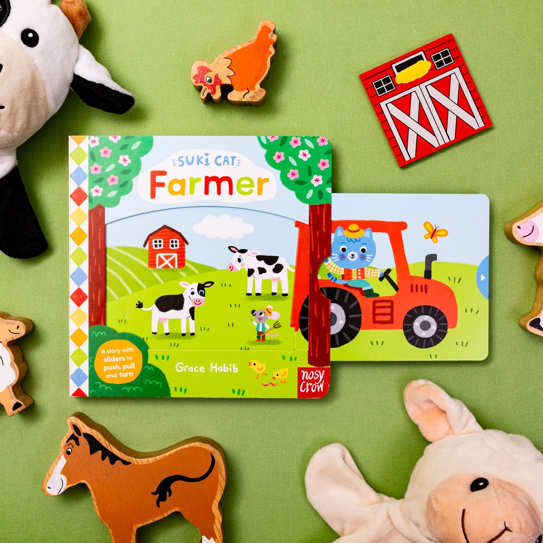 Carte cu activitati pentru copii mici - Suki Cat: Farmer, Nosy Crow, + 1 an