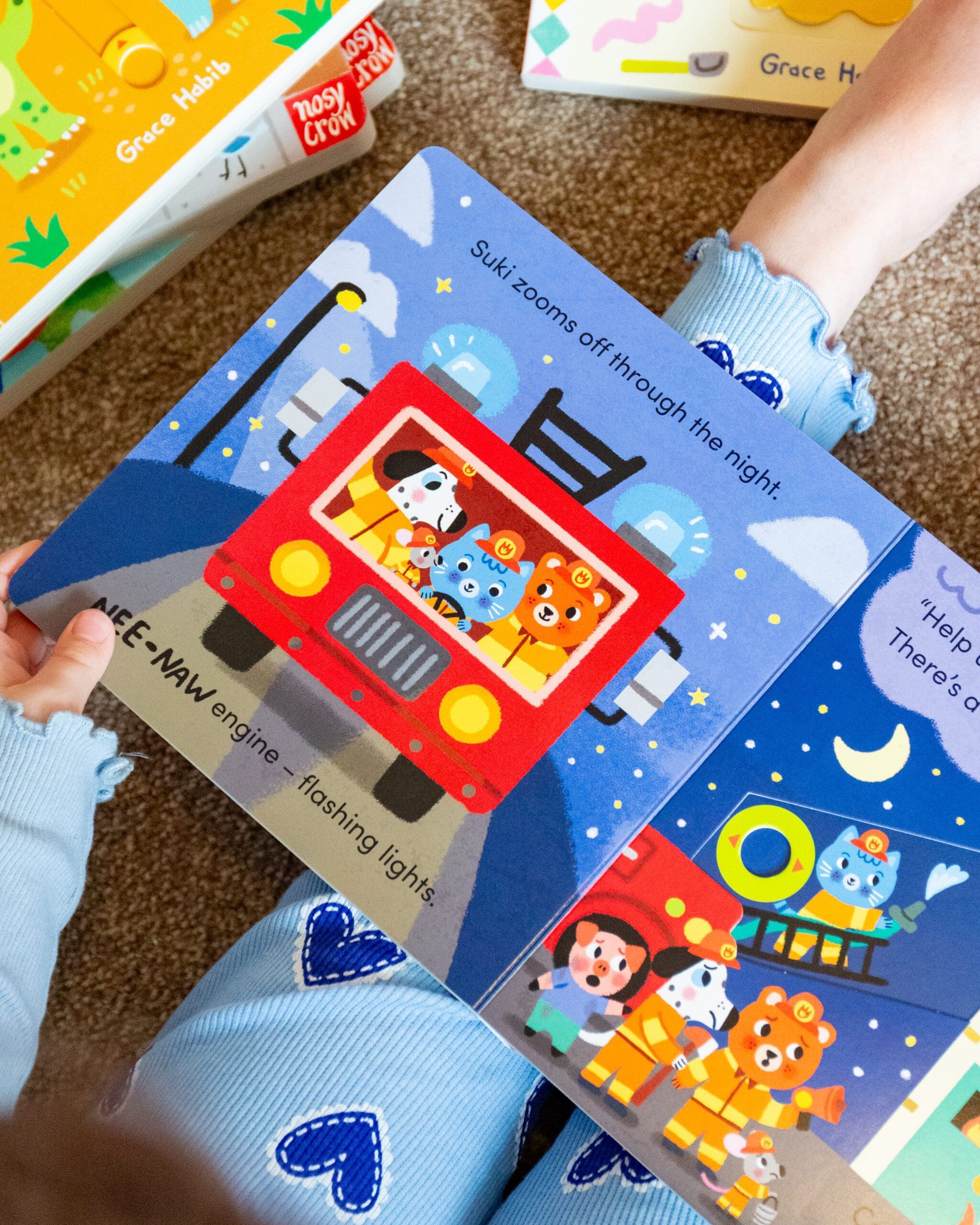 Carte cu activitati pentru copii mici - Suki Cat: Firefighter, Nosy Crow, + 1 an