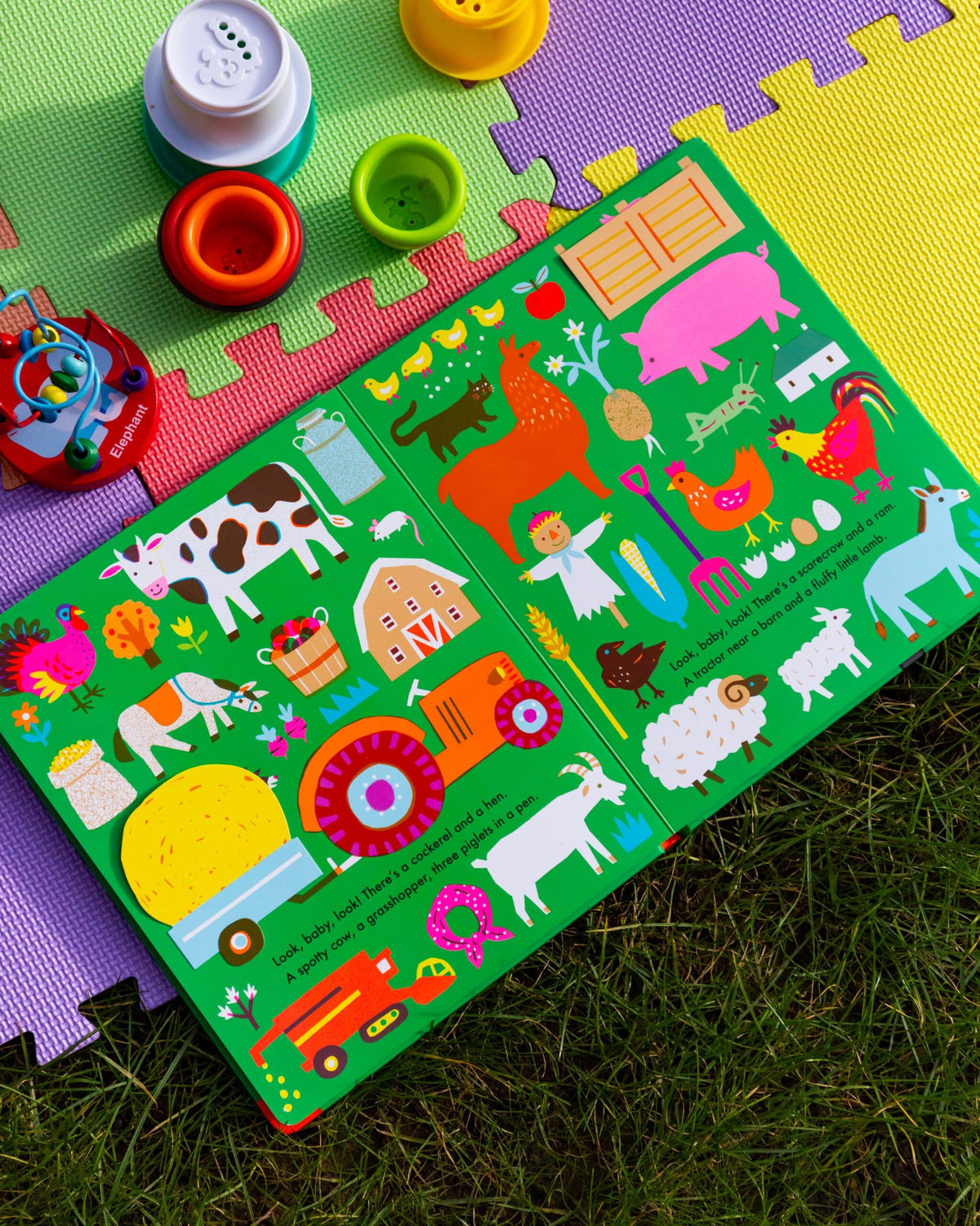 Carte senzoriala pentru bebelusi - Look, Baby, Look! Outside, Nosy Crow, + 0 luni