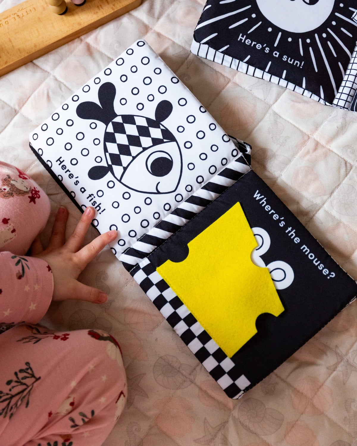 Carte din material textil pentru bebelusi - Baby's First Cloth Book: Cuddly Cat, Nosy Crow, + 6 luni