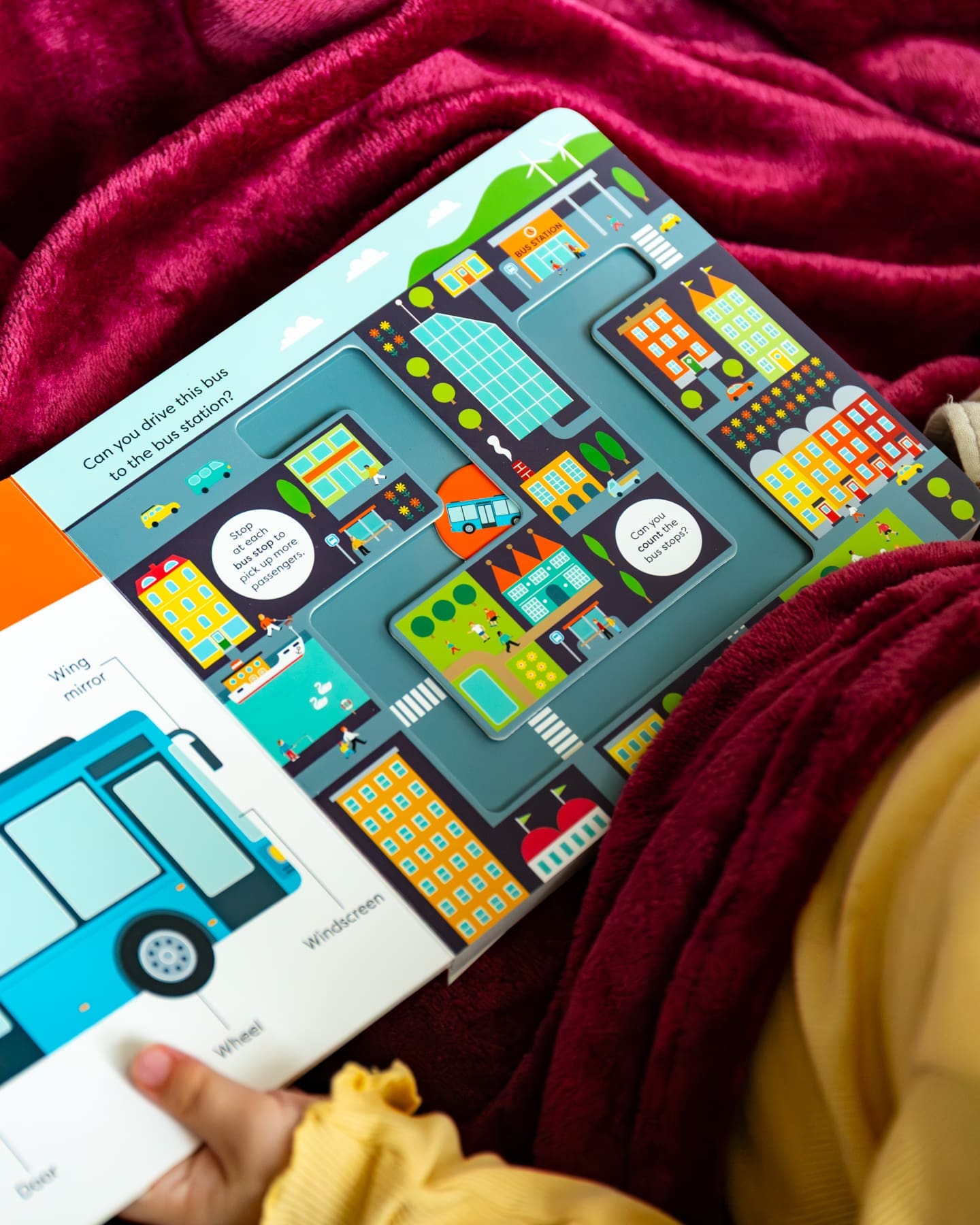 Carte senzoriala pentru copii - Make Tracks: In the City, Nosy Crow, + 2 ani
