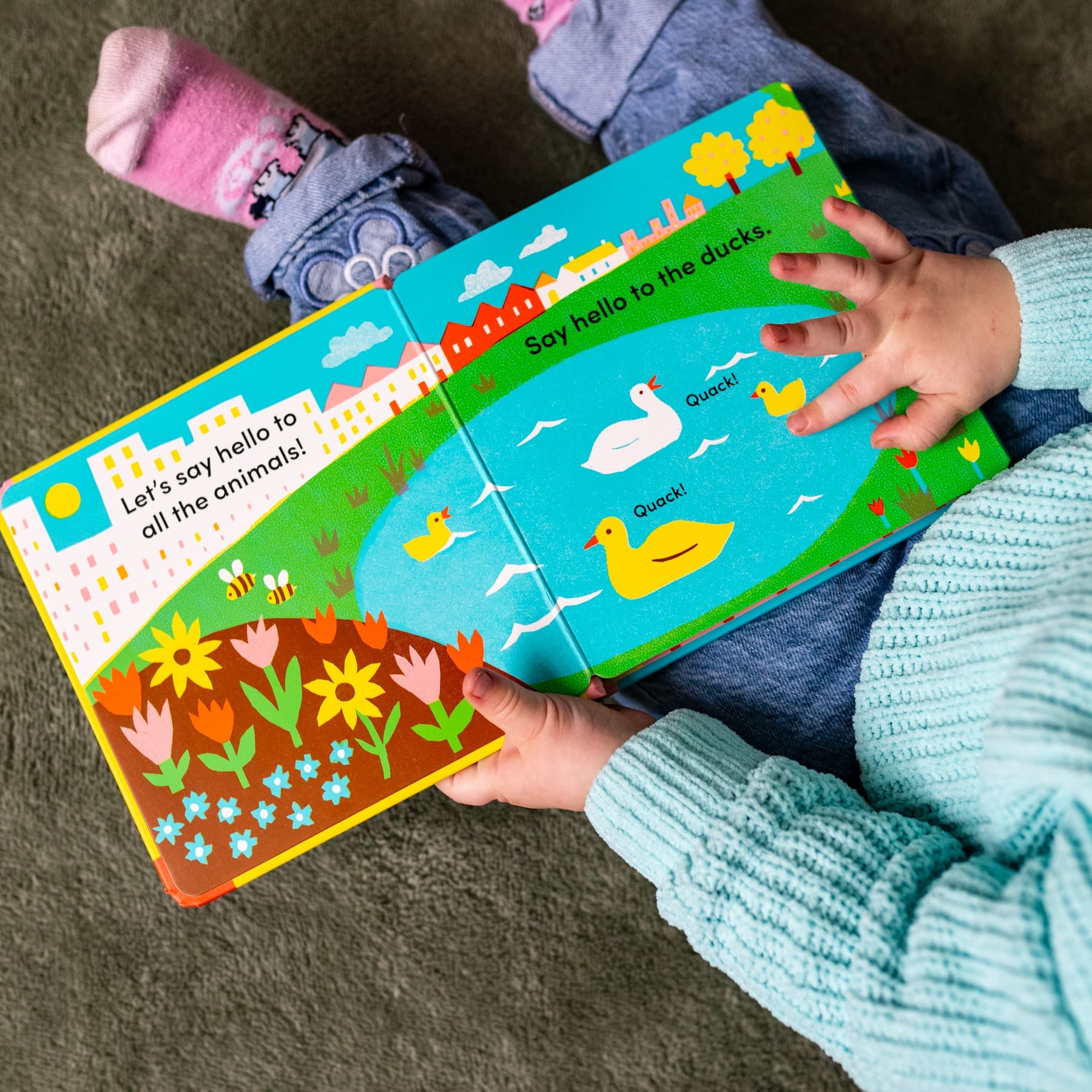 Carte senzoriala pentru bebelusi - Tummy Time: Park, Nosy Crow, + 0 luni