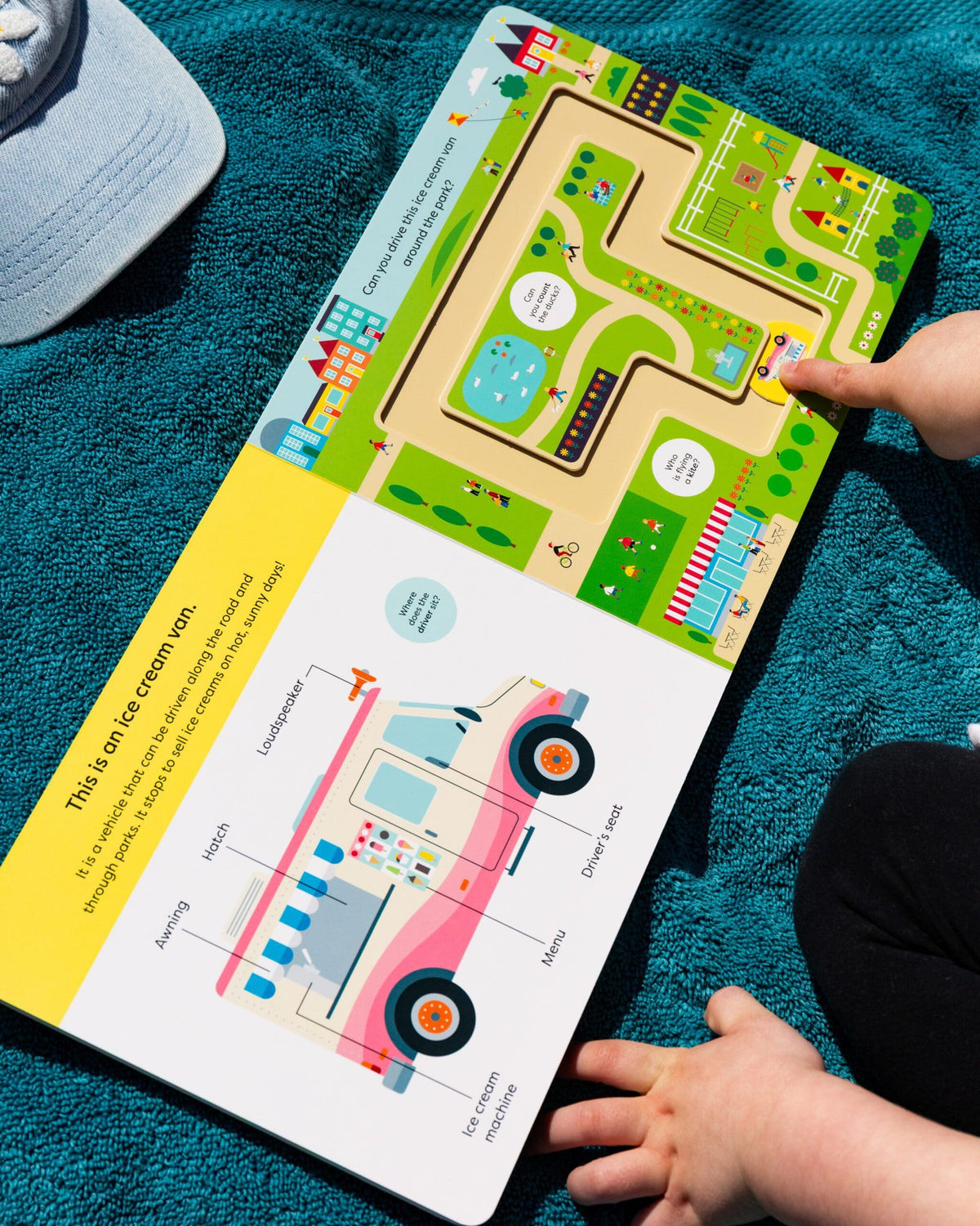 Carte senzoriala pentru copii - Make Tracks: Holiday, Nosy Crow, + 2 ani