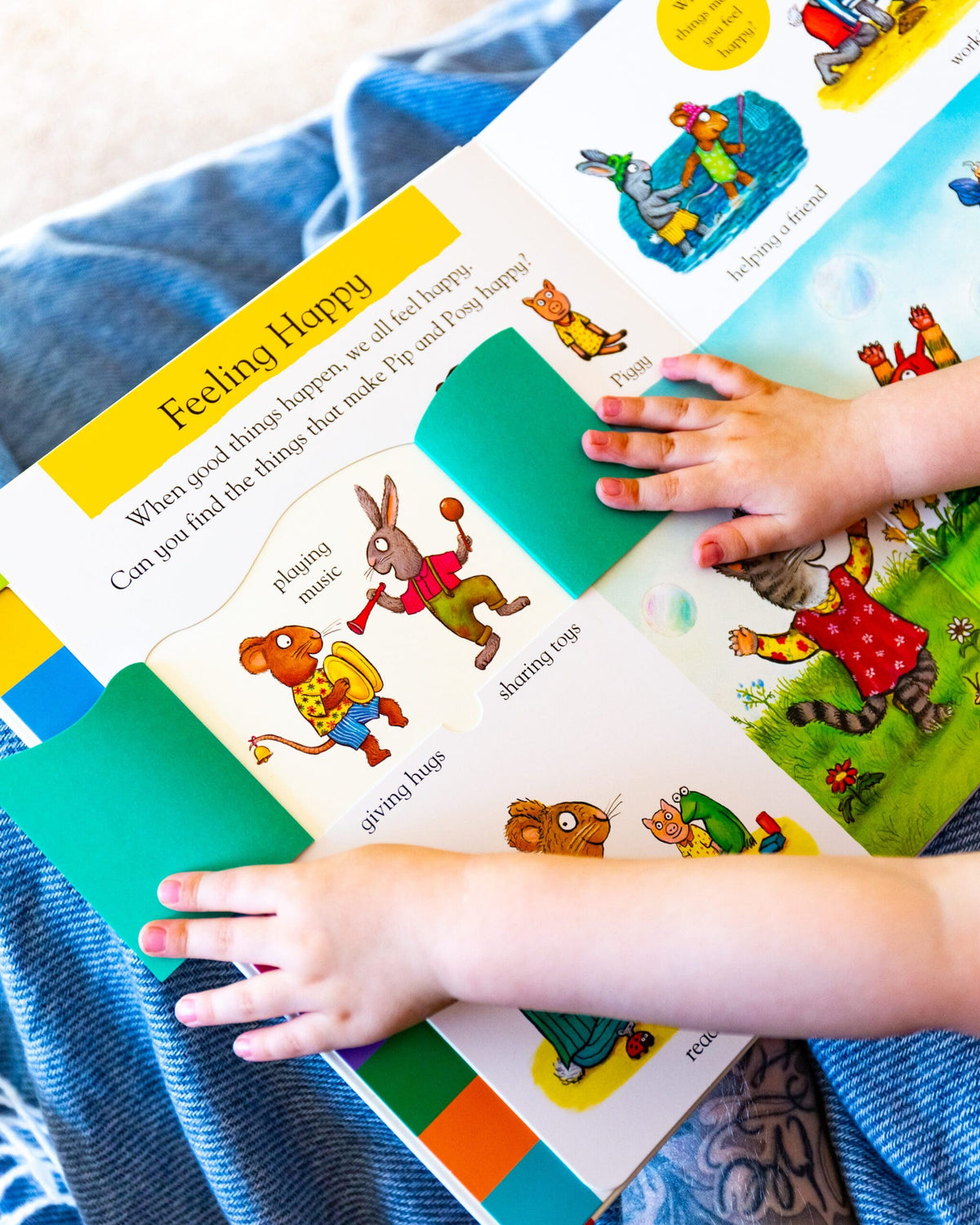 Carte cu clapete pentru copii - Pip and Posy's Big Book of Feelings, Nosy Crow, + 2 ani