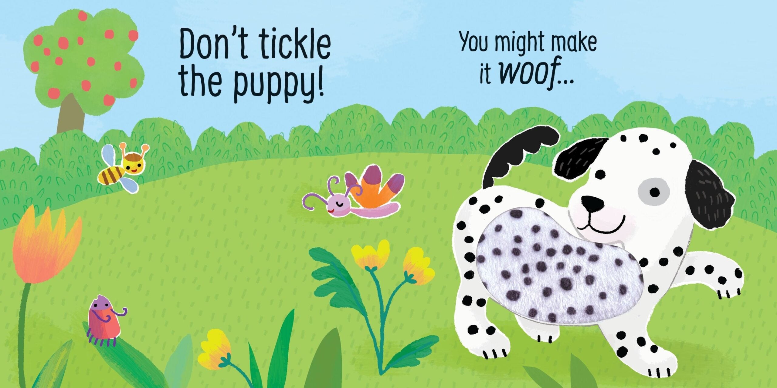 Carte senzoriala - Don't Tickle the Puppy, Usborne, + 6 luni