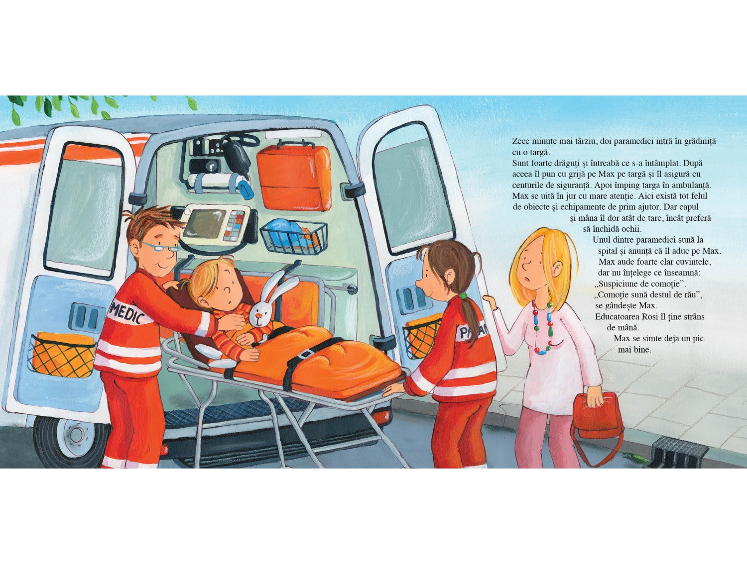 Carte pentru copii, Christian Tielman, Max merge la spital, 3+ ani