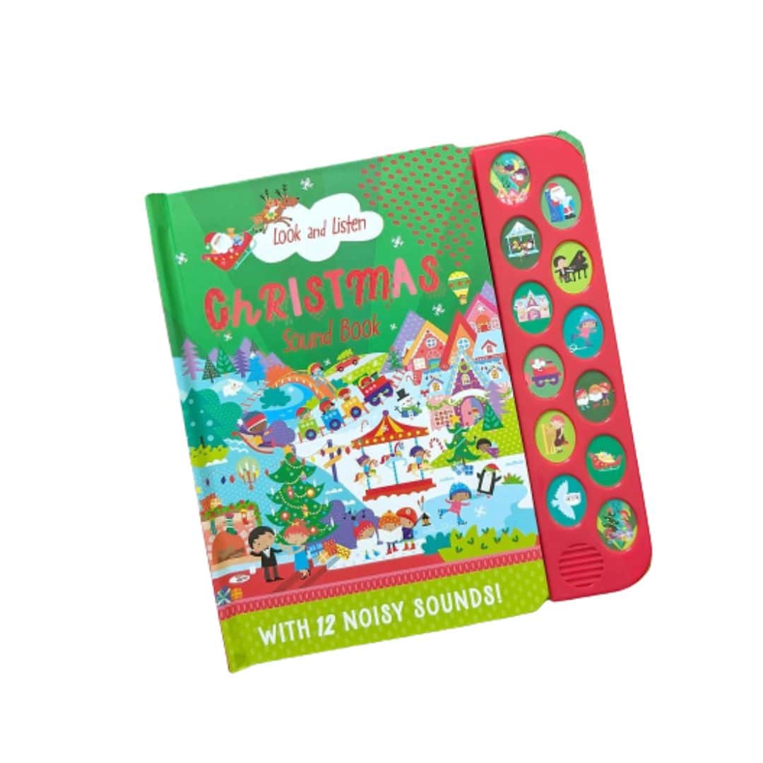 Carte pentru copii - 12 Button Christmas Sound Book