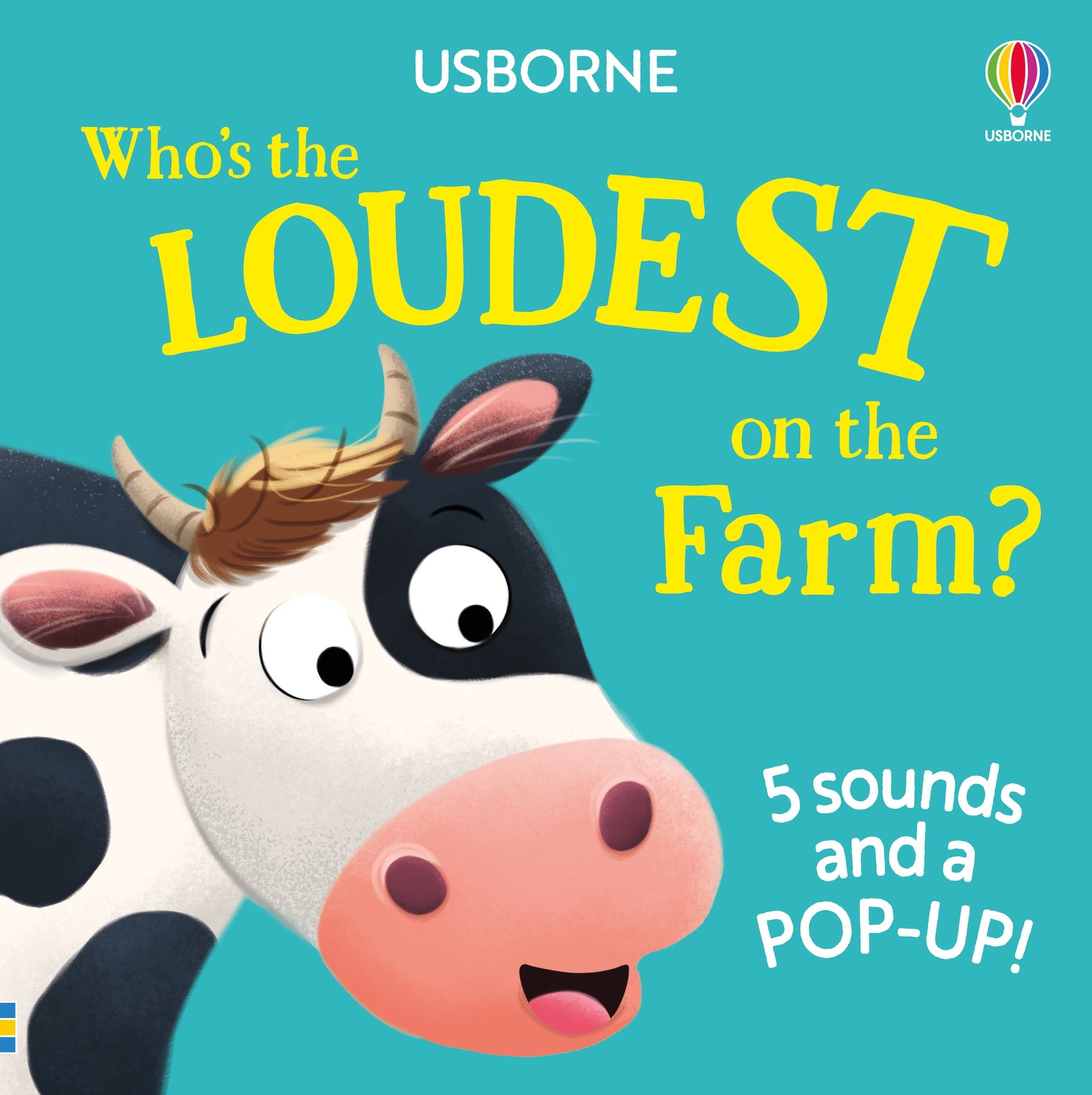 Carte cu sunete - Who's the Loudest on the Farm? Usborne + 12 luni