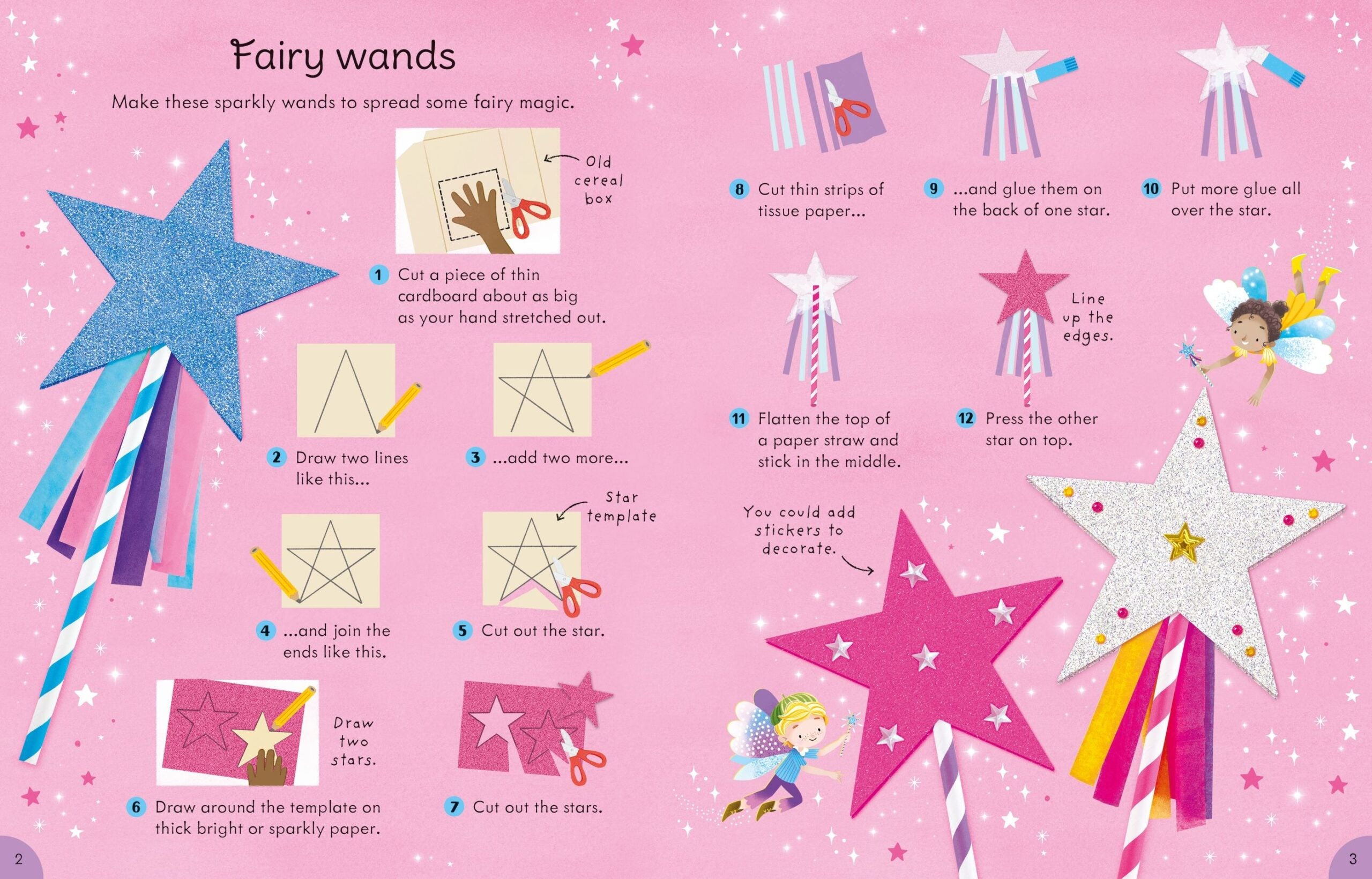 Carte pentru copii, Usborne, Fairy things to make and do, 3+ ani