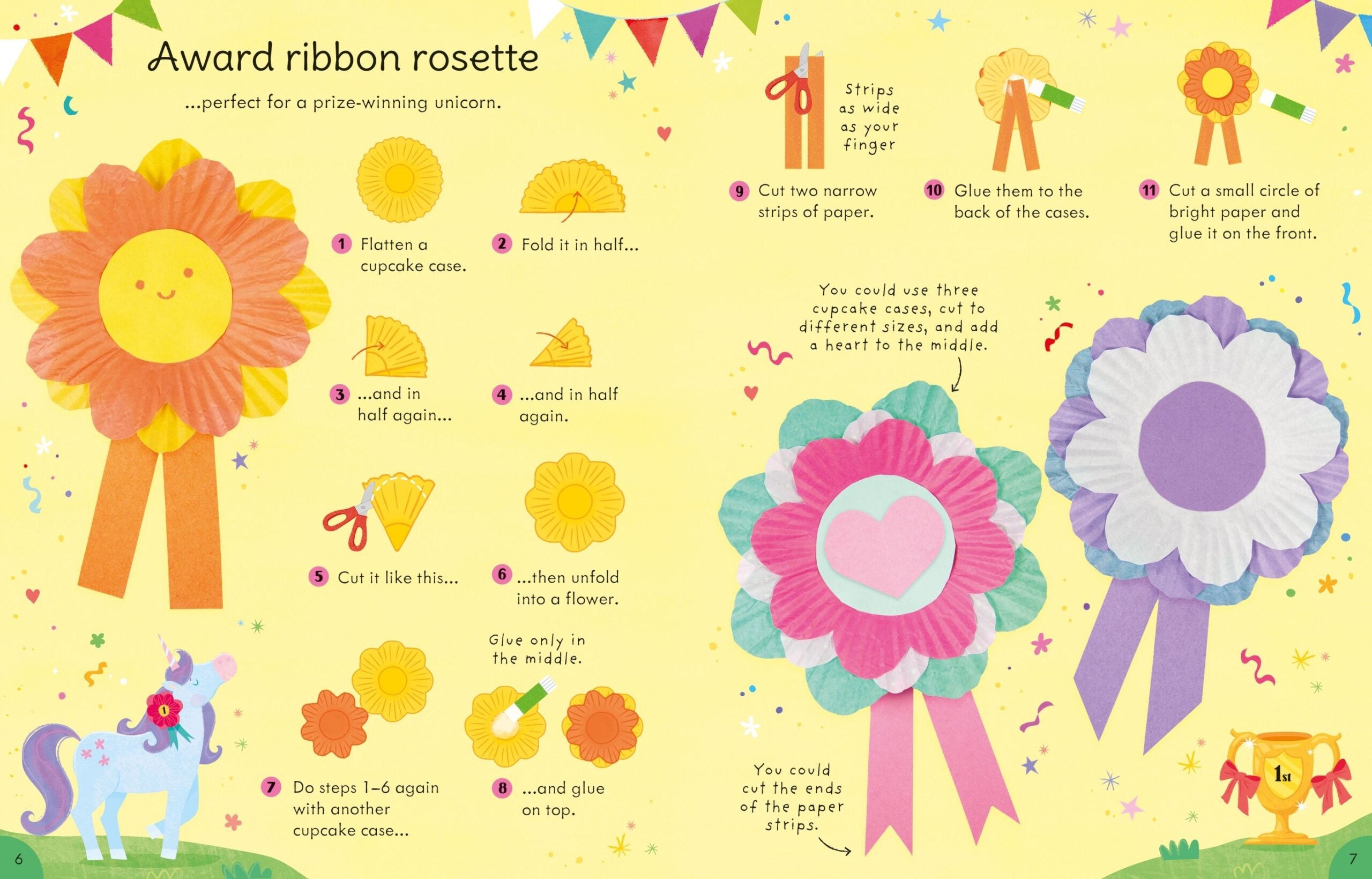 Unicorn things to make and Do, Usborne, + 3 ani
