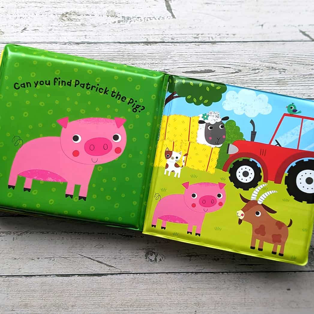 Carte pentru copii - bath book in box - Farm