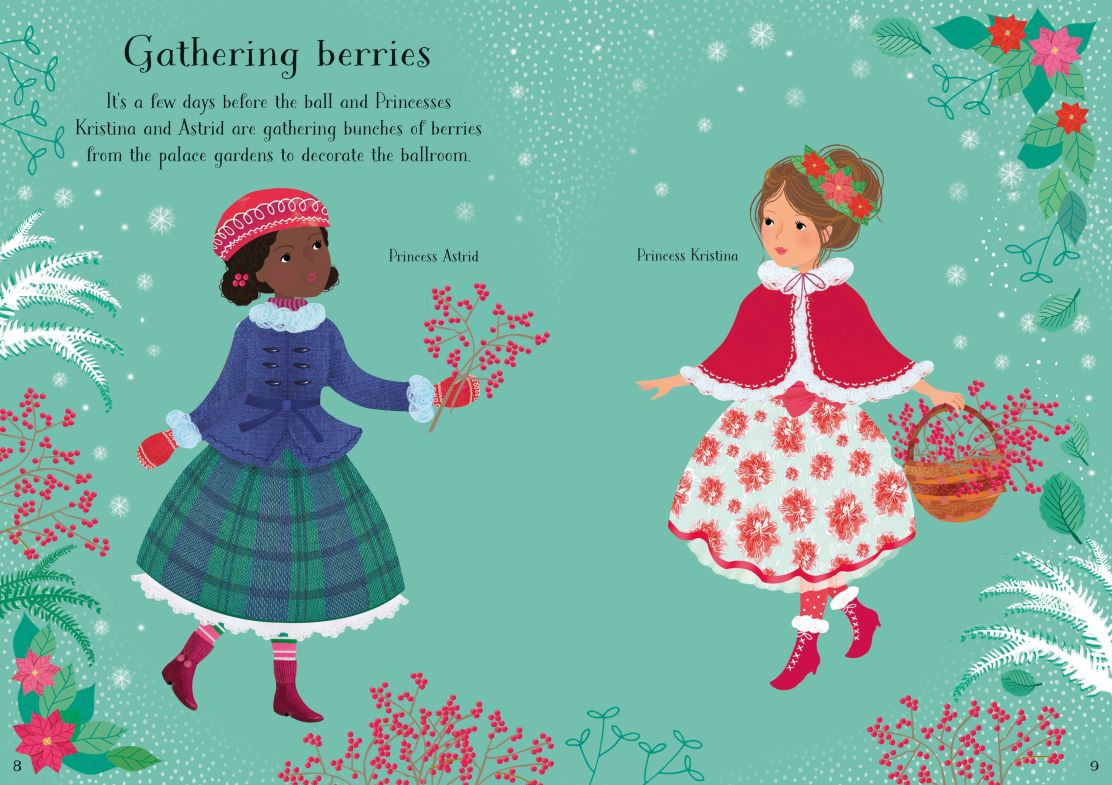 Carte pentru copii, Usborne, Little Sticker Dolly Dressing Snow Princess, 4+ ani