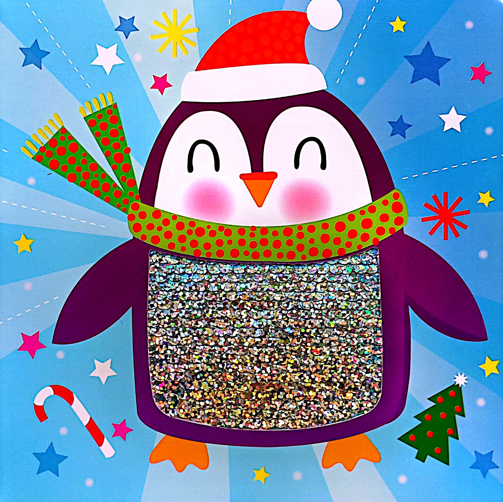 XMAS SEQUIN BOOKS - SANTA