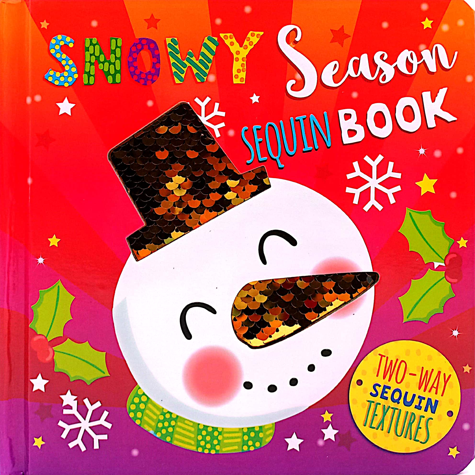 XMAS SEQUIN BOOKS - SNOWMAN