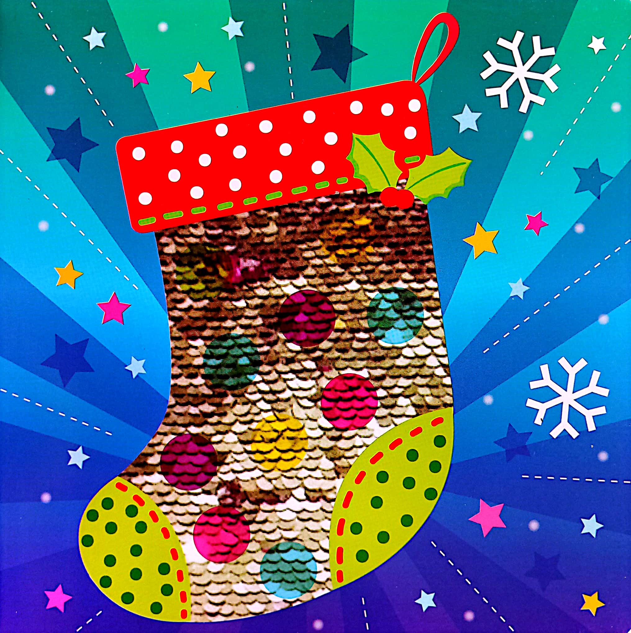 XMAS SEQUIN BOOKS - SNOWMAN