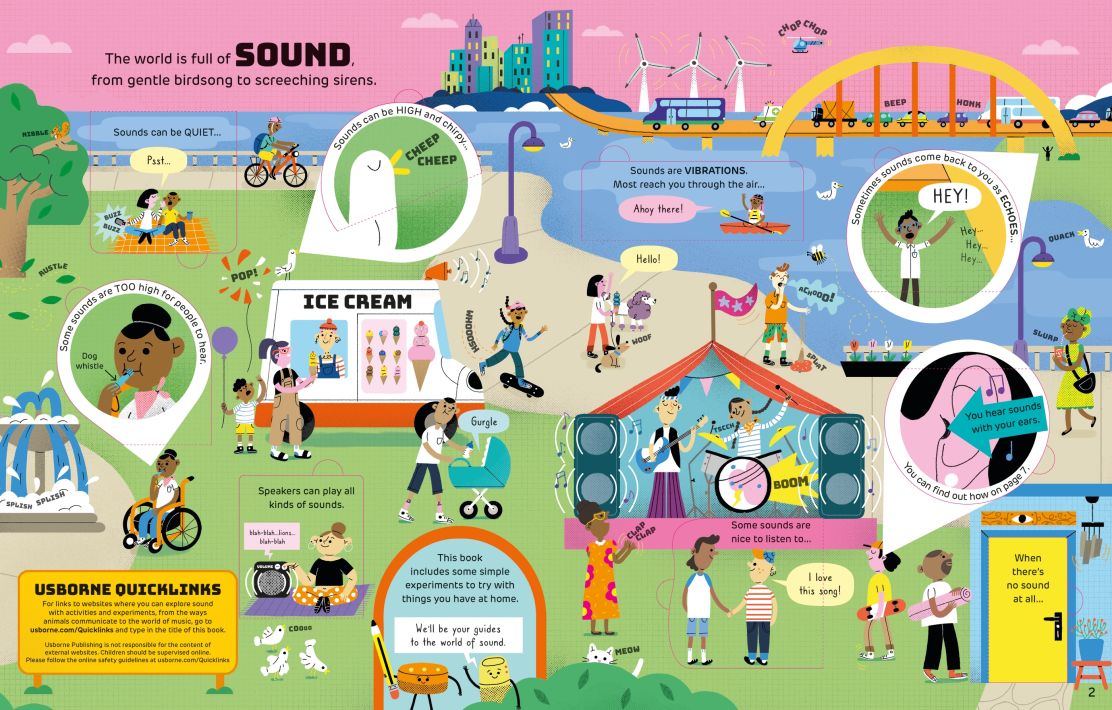 Carte pentru copii, Usborne, How It Works: Sound, 7+ ani