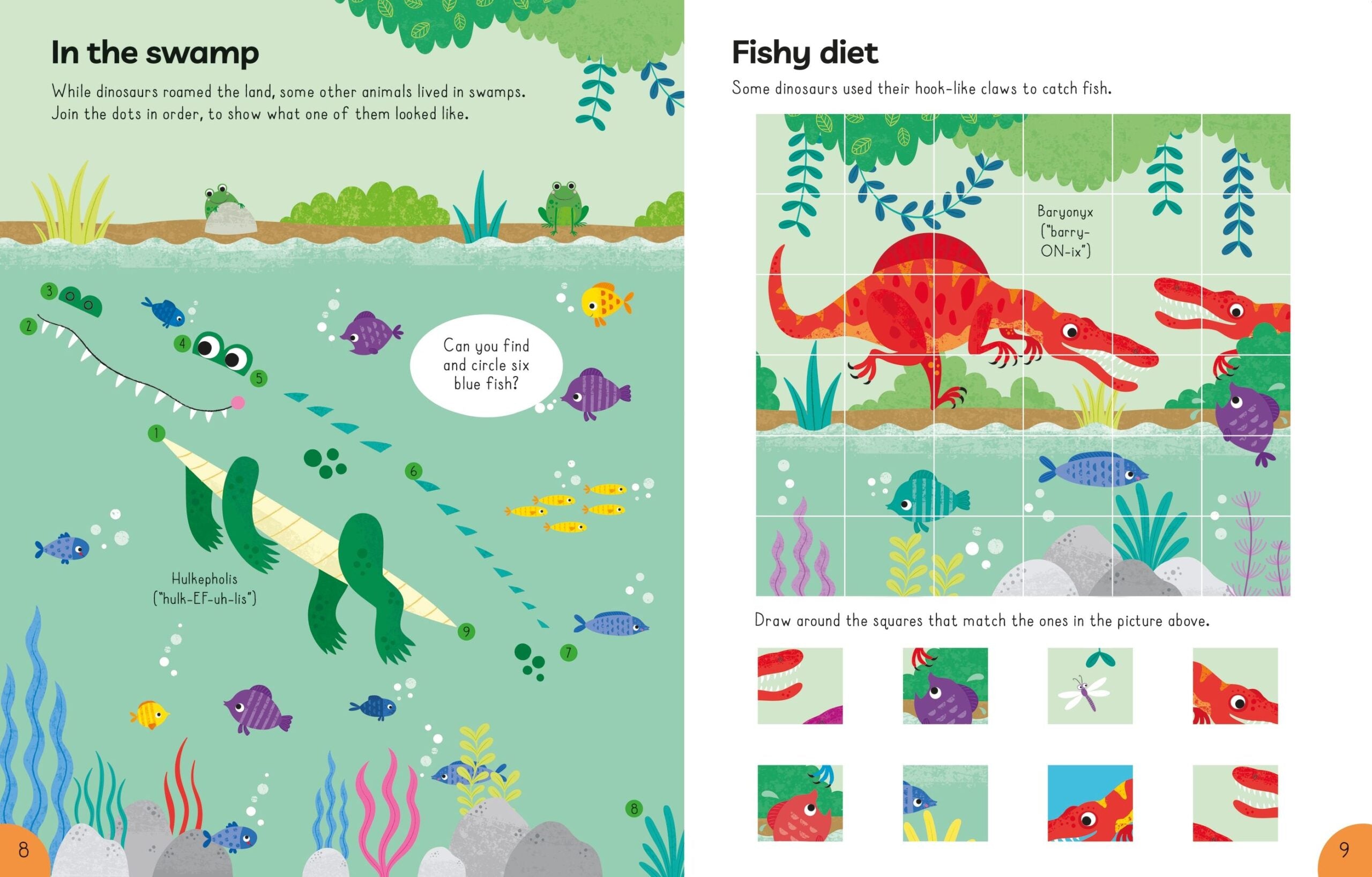 Carte pentru copii, Usborne, Big Activity Book Dinosaurs, 4+ ani