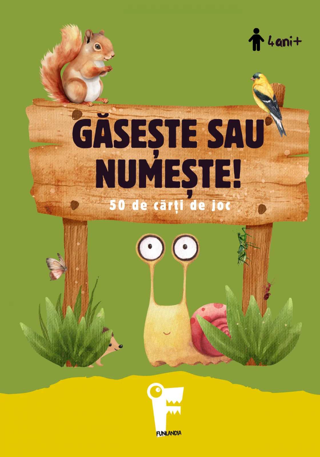 Saculetul cu jocuri - Gaseste sau nimereste, set de carti distractiv, 4 + ani, Funlandia
