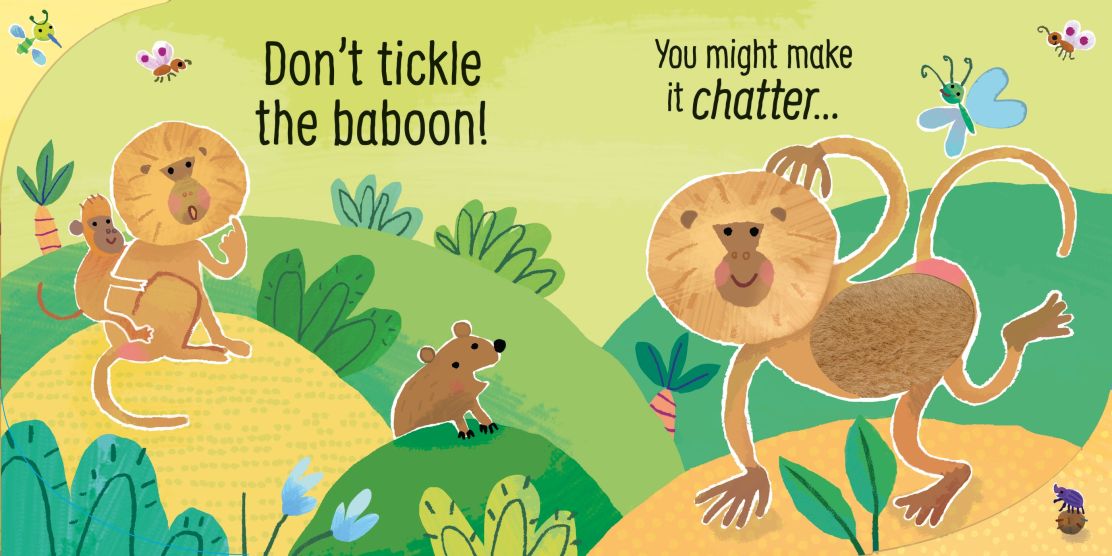Carte pentru copii, Usborne, Don't Tickle the Rhino!, 1+ ani