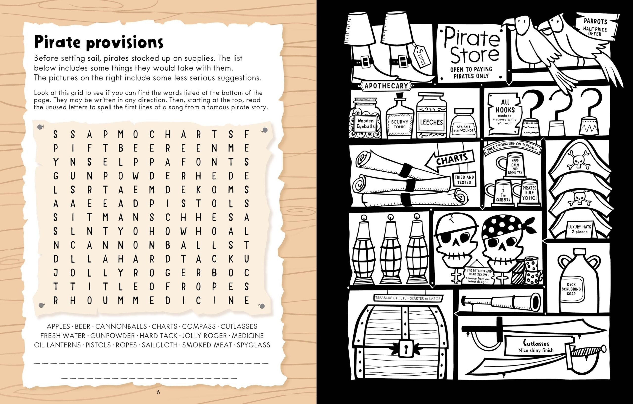 Carte pentru copii, Usborne, Pirates Colouring and Activity Book, 7+ ani