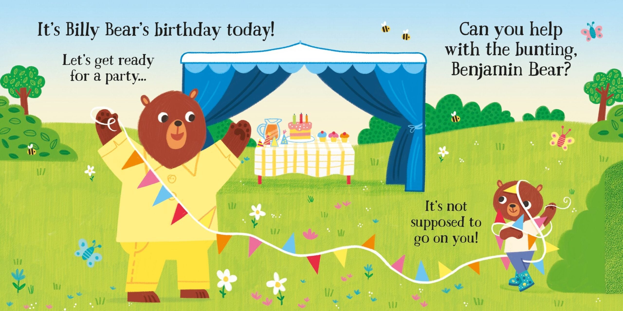 Party time for baby bears