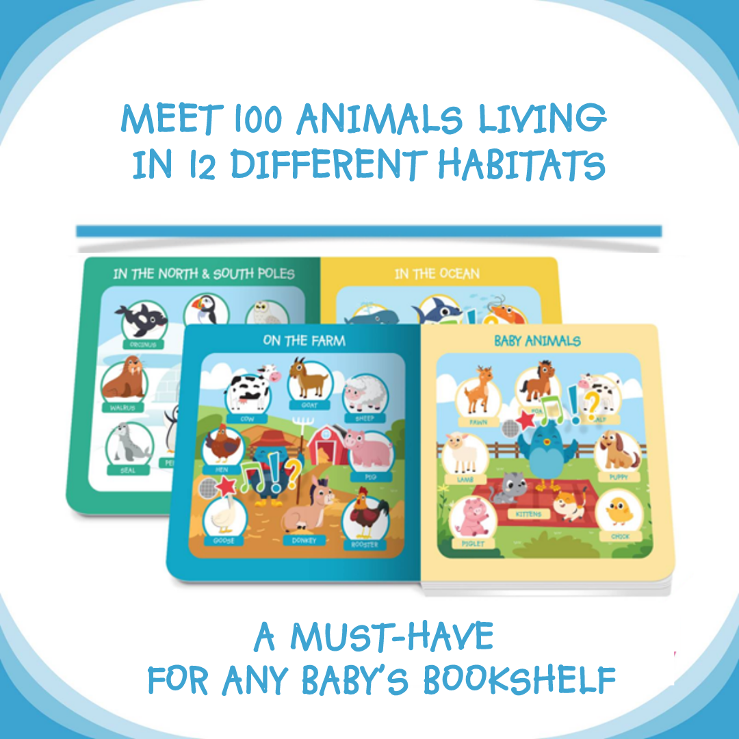 Carte pentru copii, Ditty Bird, First 100 Animals, 6+ luni